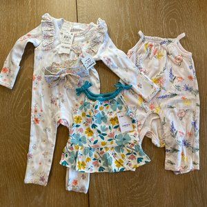 Spring Rompers and Shirt (0-3 month)